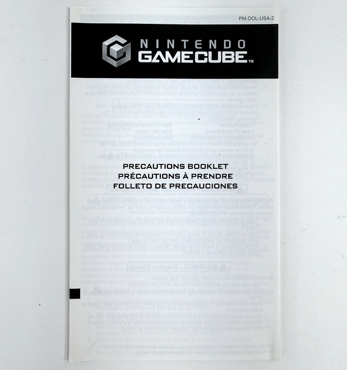 Disney's The Haunted Mansion (GameCube, 2003) Game Case Manual Reg. Card Insert
