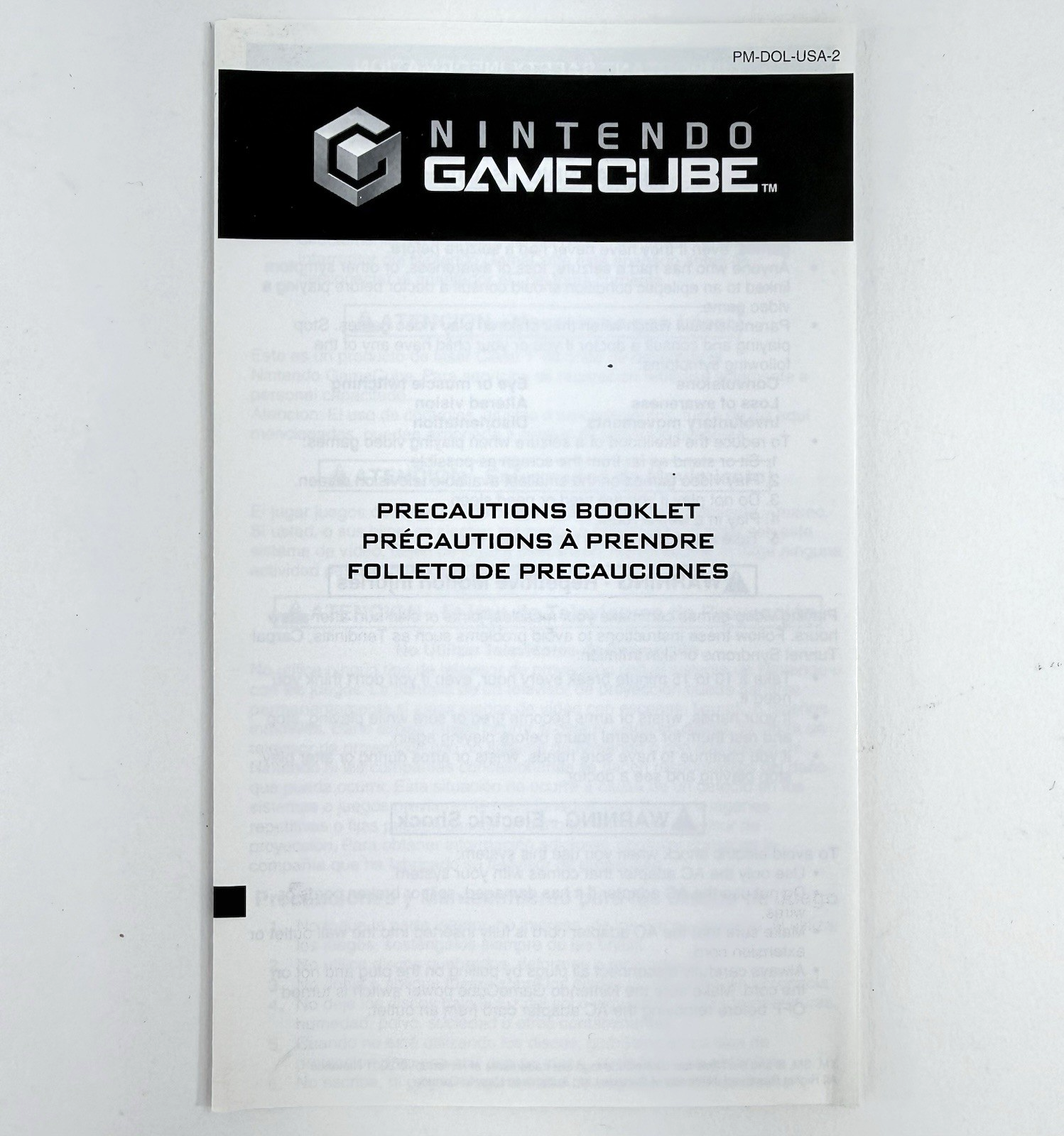 Disney's The Haunted Mansion (GameCube, 2003) Game Case Manual Reg. Card Insert