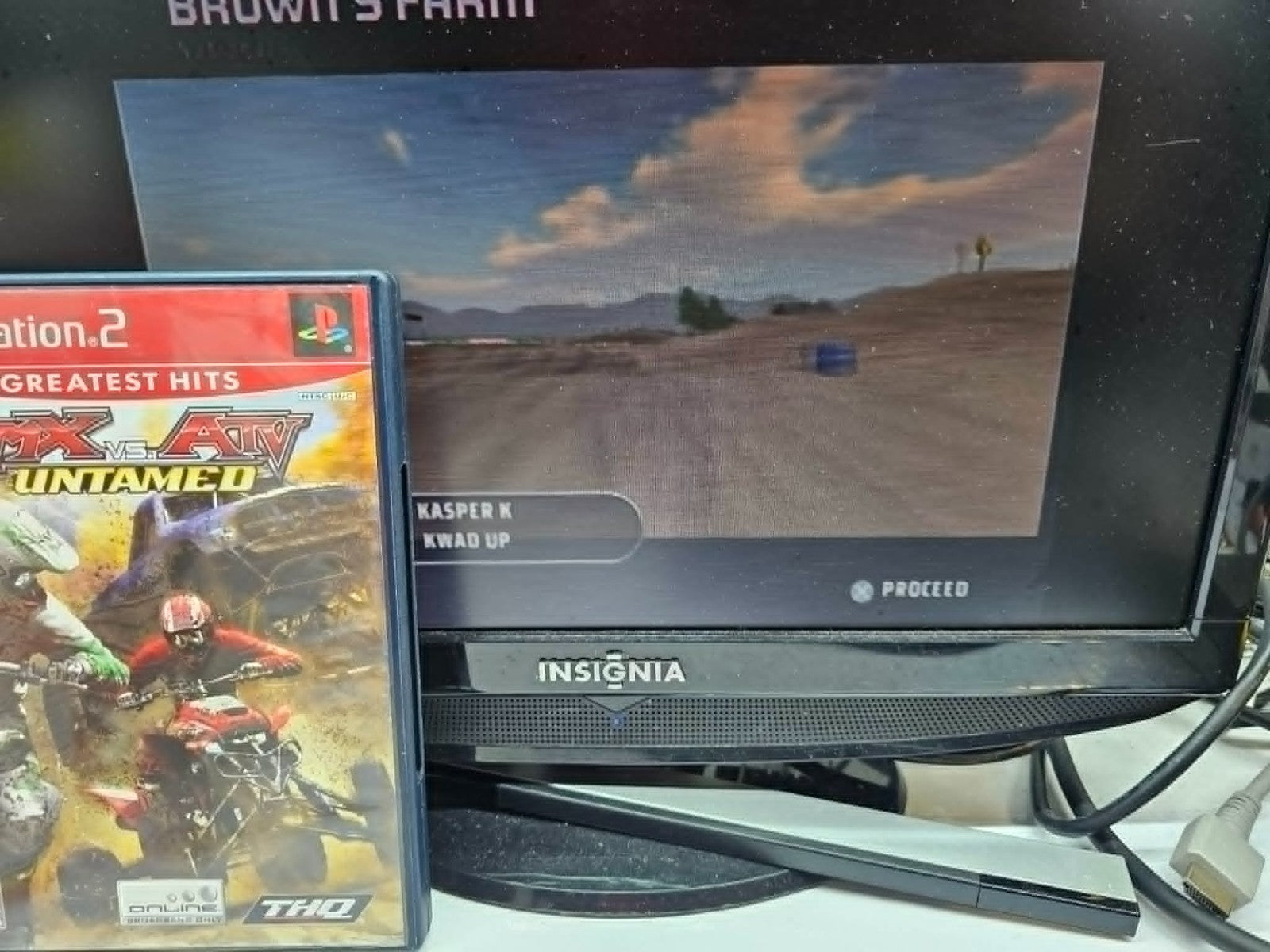 MX vs. ATV Untamed (Sony PlayStation 2, 2007) Game and Case - Tested and Working
