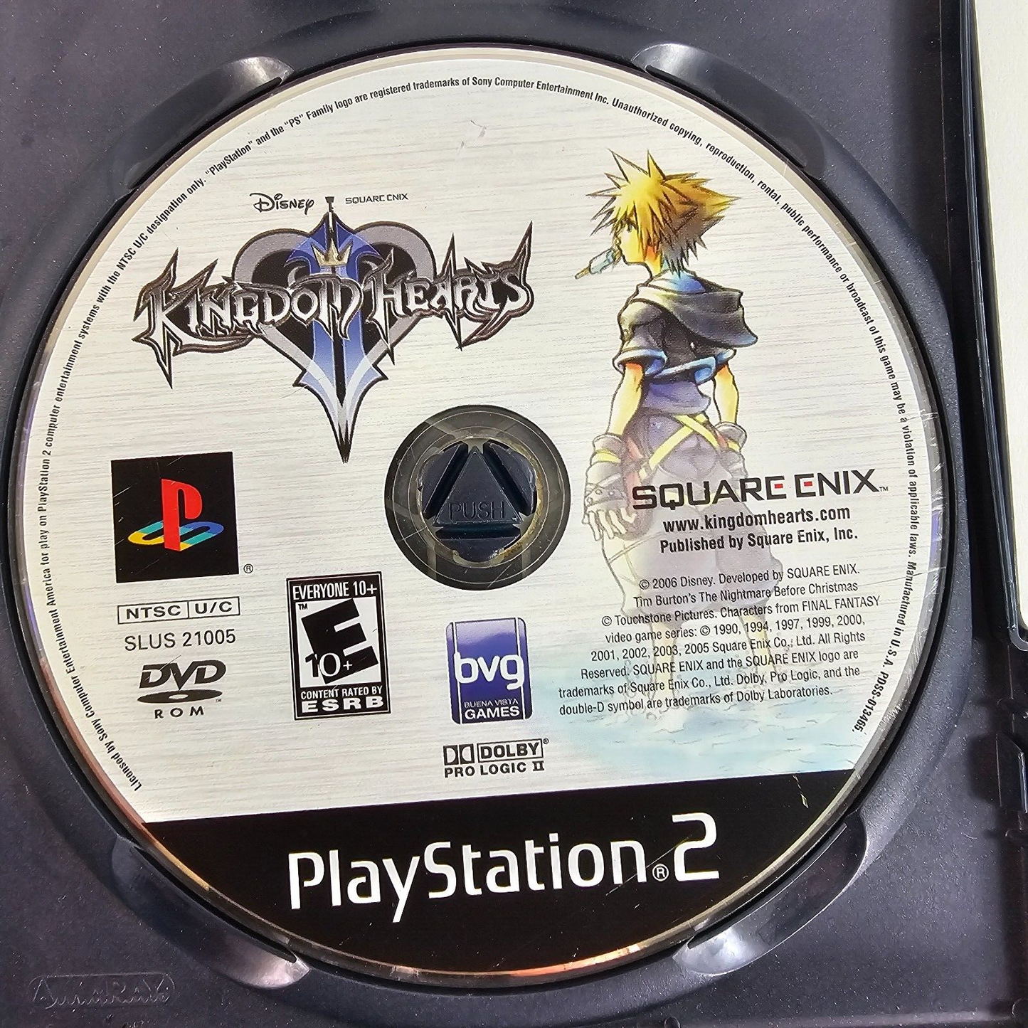 Kingdom Hearts II (PlayStation 2, 2006) Game and Case - Tested