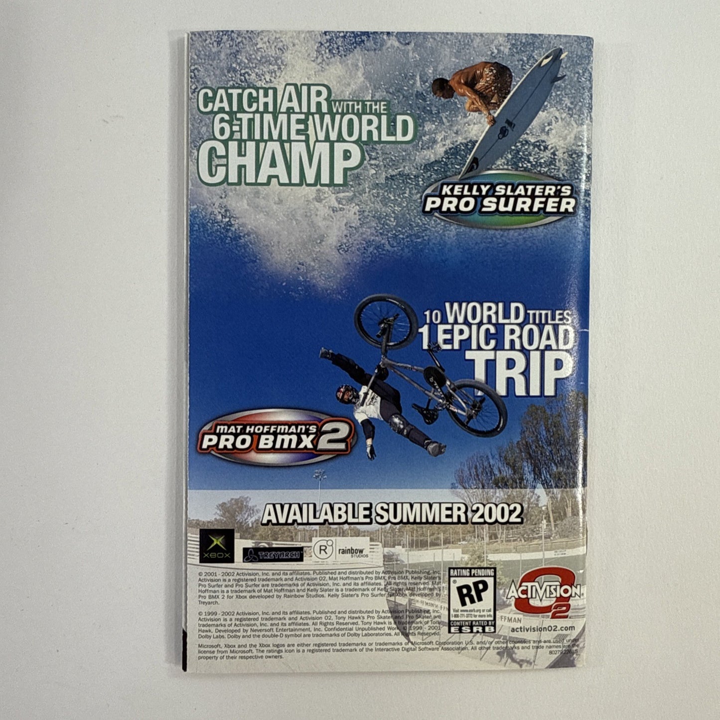 Tony Hawk's Pro Skater 3 (Microsoft Xbox, 2003) Game Case Manual Registration