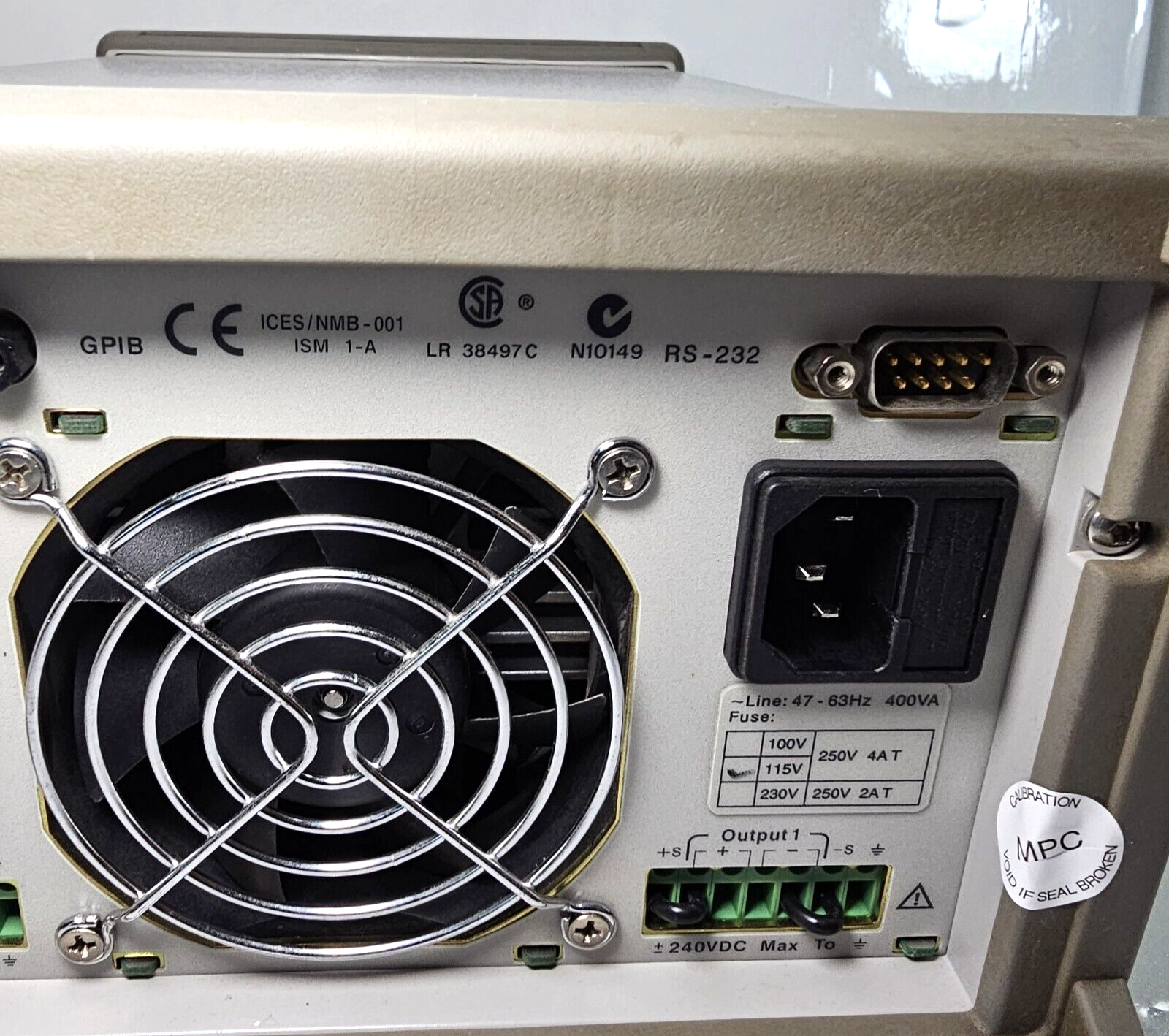 Agilent E3648A Dual Output DC Power Supply 0-8V,5A/0-20V,2.5A - Tested - 2488