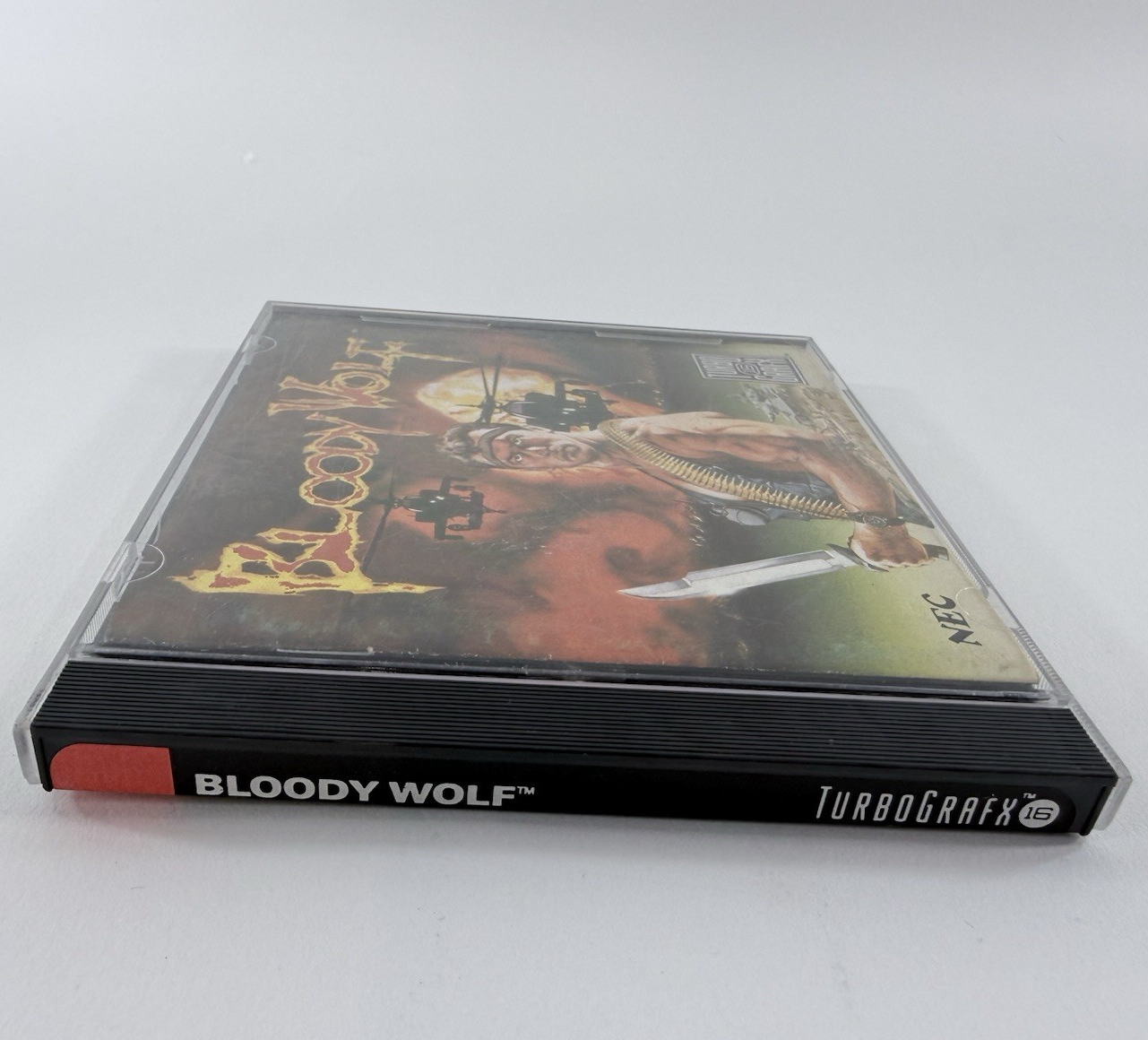 Bloody Wolf (TurboGrafx-16, 1990) Game, Case, and Manual - Tested and Working