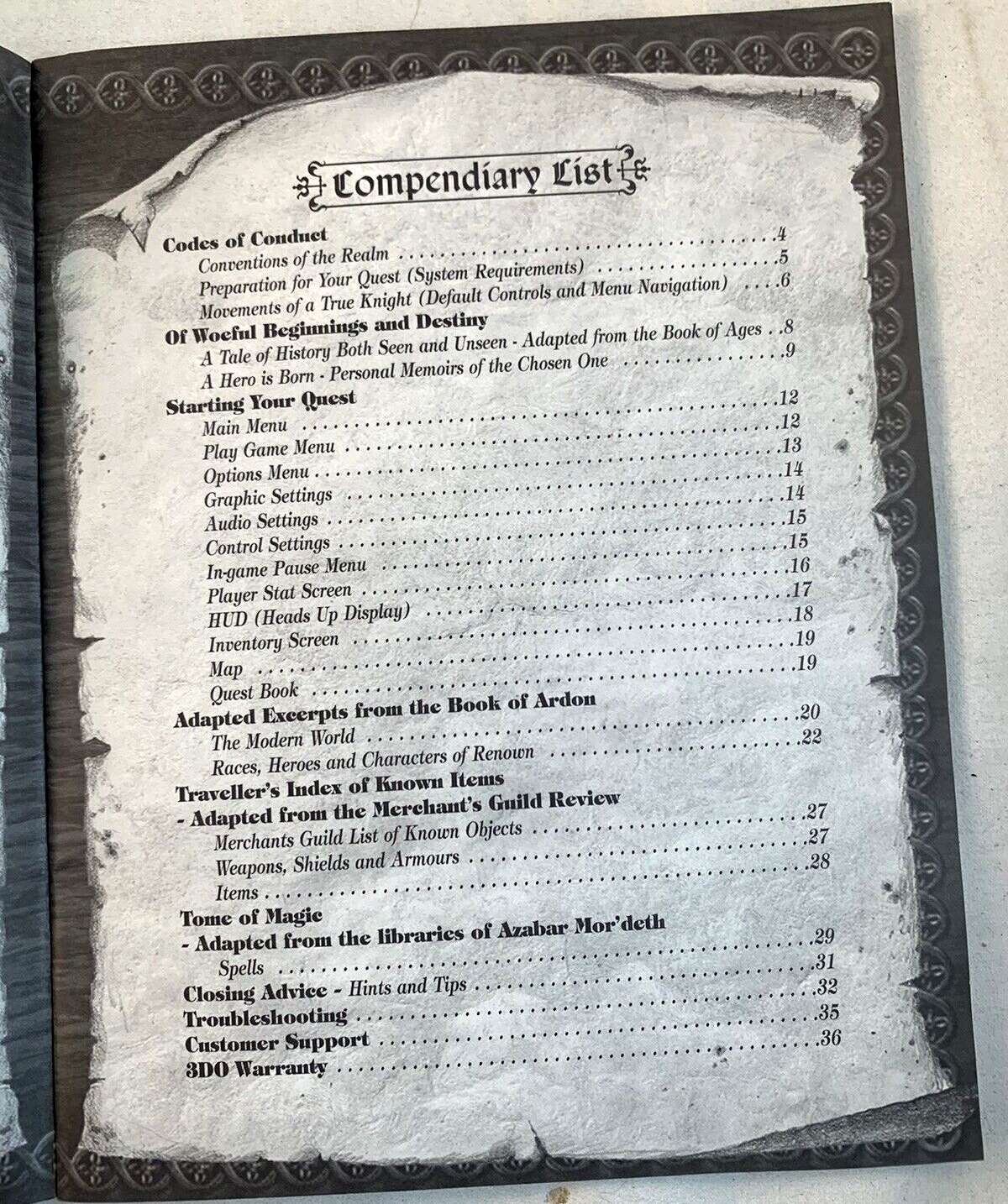 Crusaders of Might and Magic (3DO, 1999) Instructional Manual Only