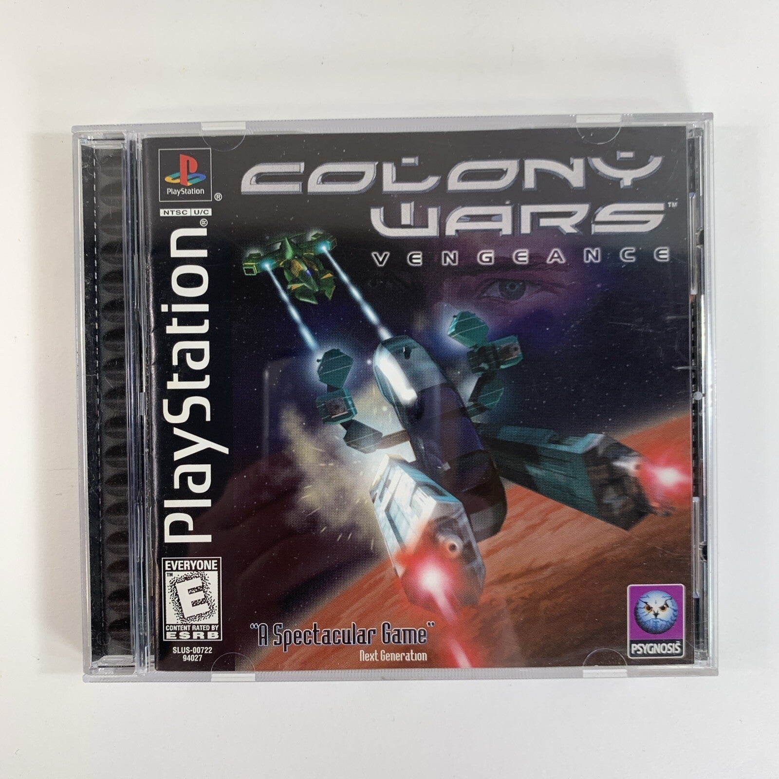 Colony Wars: Vengeance (Sony PlayStation 1, 1998) Game Case Manual Registration