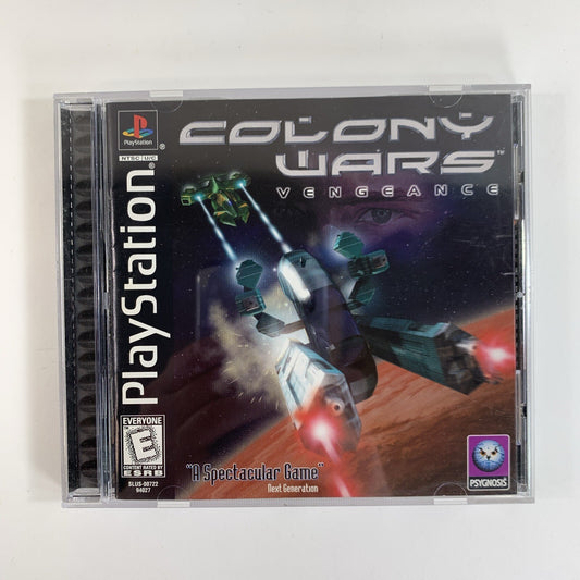 Colony Wars: Vengeance (Sony PlayStation 1, 1998) Game Case Manual Registration