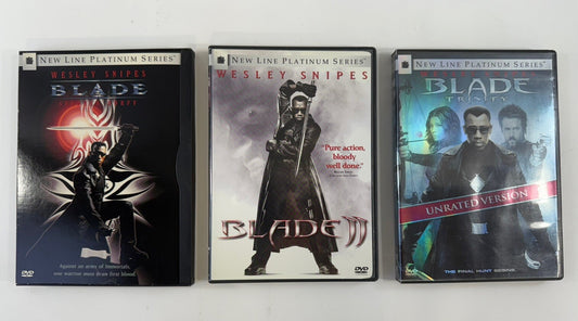 Blade (DVD Bundle) Blade II, Blade III Trinity - Tested and Working