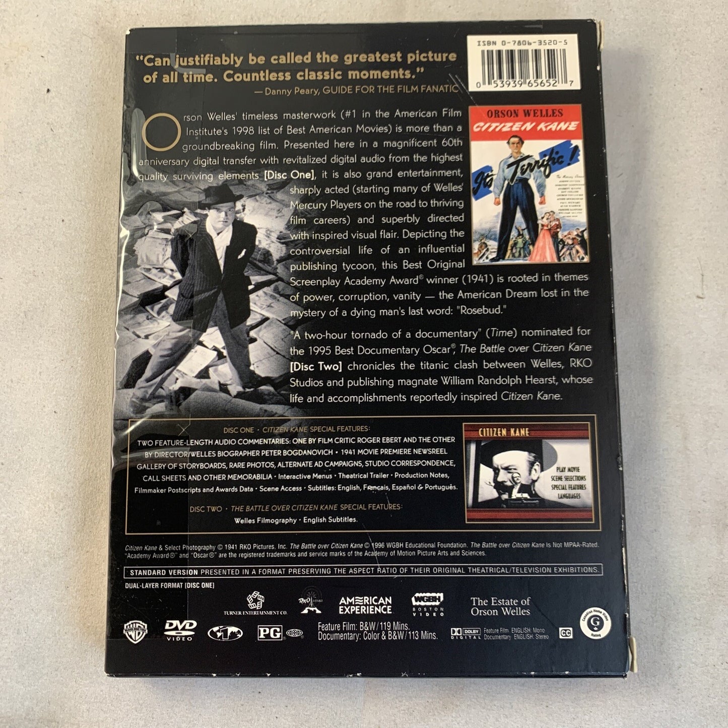 Citizen Kane (DVD, 2001, 2-Disc Set)