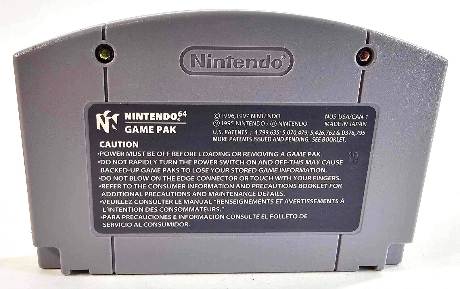 NFL Quarterback Club 99 (Nintendo 64, 2000) Game Box Poster Insert - Tested