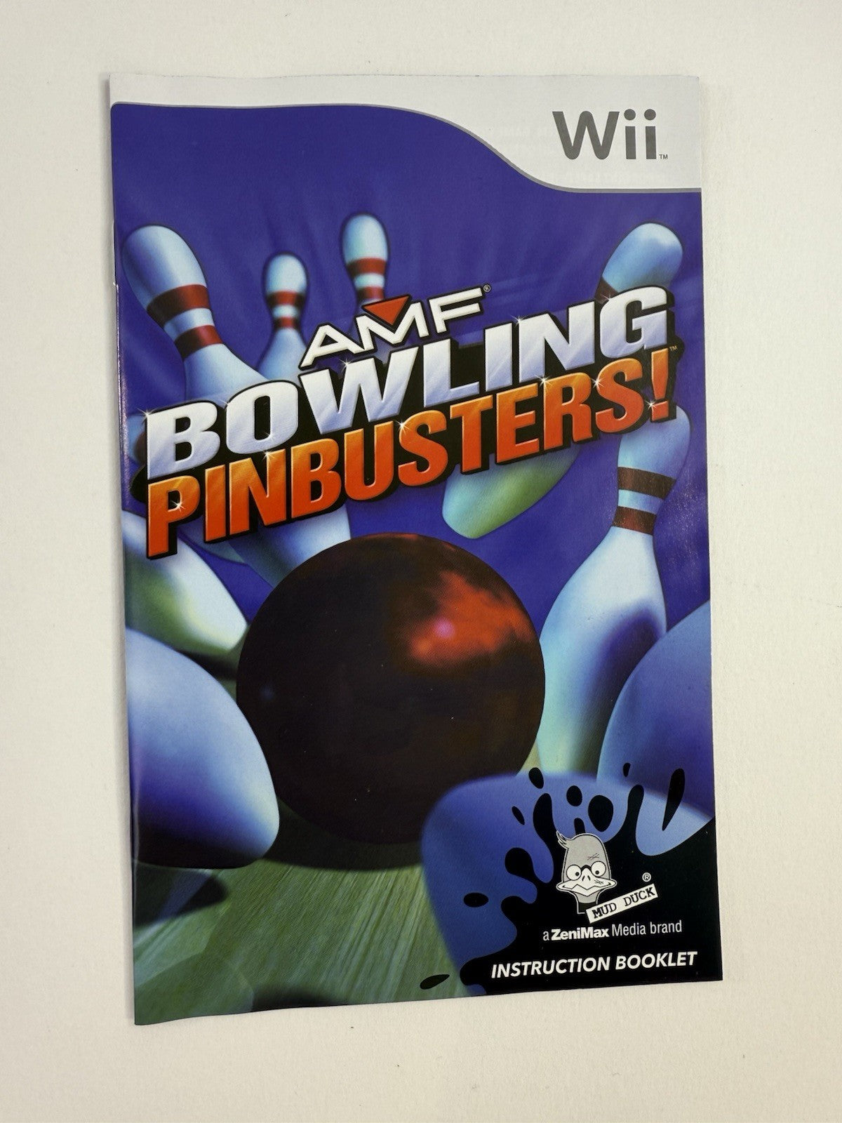 AMF Bowling: Pinbusters (Nintendo Wii, 2007) Game Case Manual - Tested
