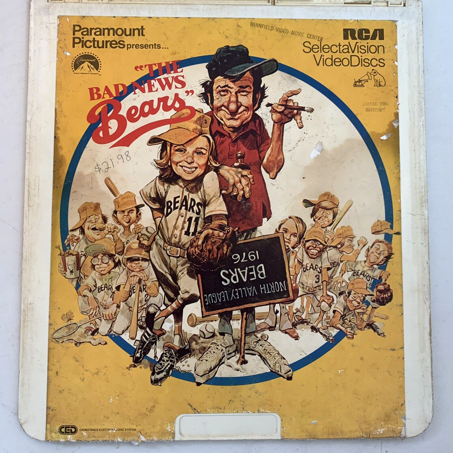 The Bad News Bears (RCA SelectaVision VideoDiscs) Muppet Movie/Nutcracker/Bears