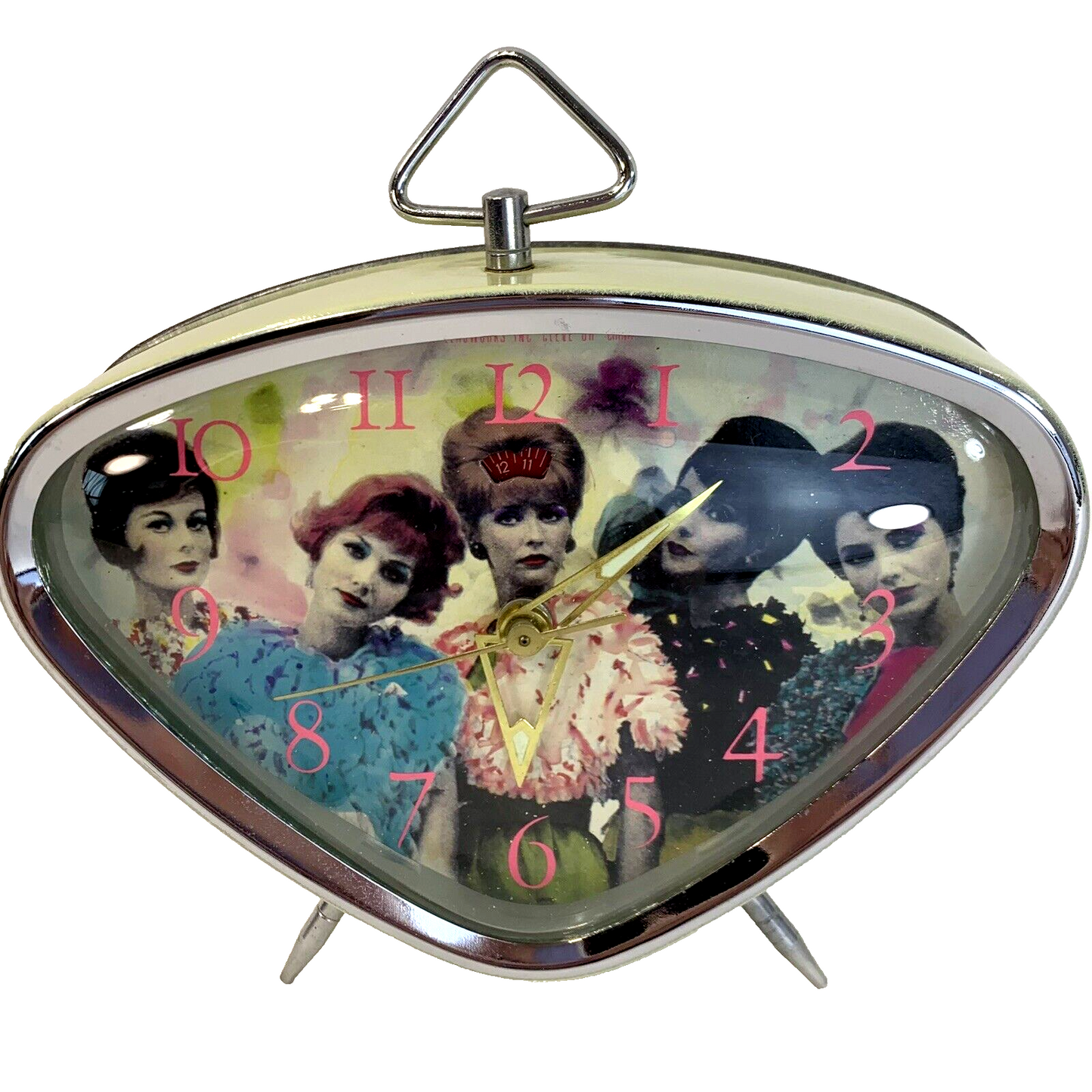 1988 Leadworks Inc. Wind-up Mid-Century Modern Alarm Clock - Tested and Working