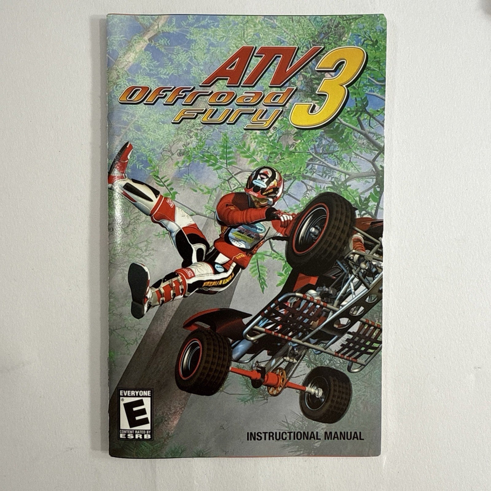 ATV Offroad Fury 3 (PlayStation 2, 2004) Game Case Manual Registration - Tested