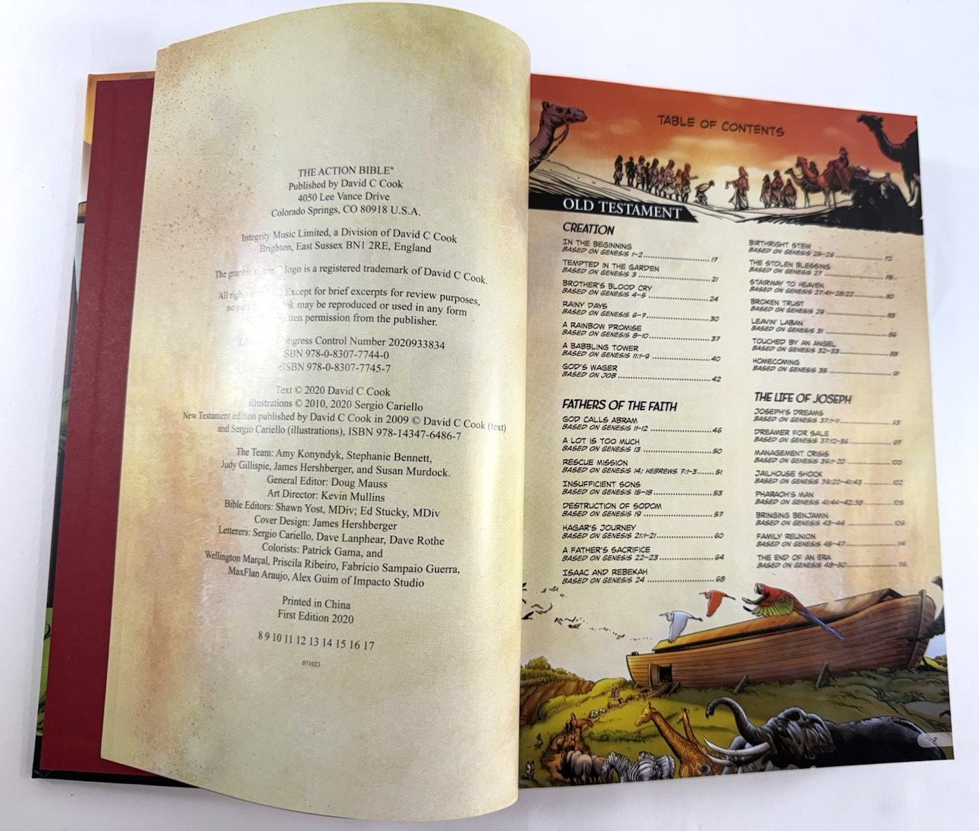 Action Bible: God's Redemptive Story by Doug Mauss (2020, Hardcover) First Ed.