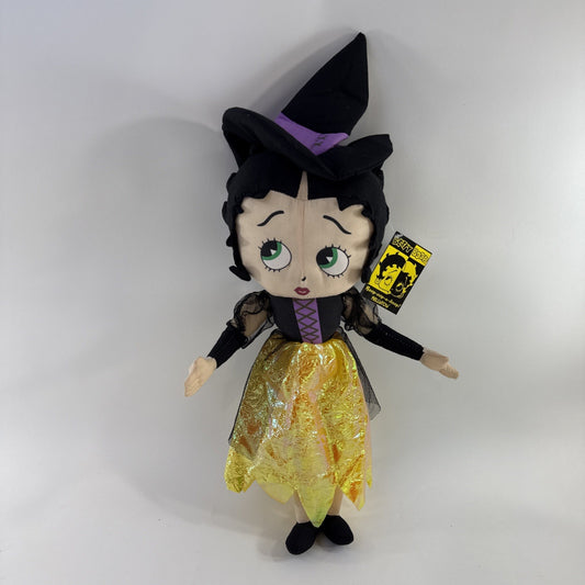 Betty Boop Collection 2005 16.5" Betty Boop Halloween Witch Plush with Tags