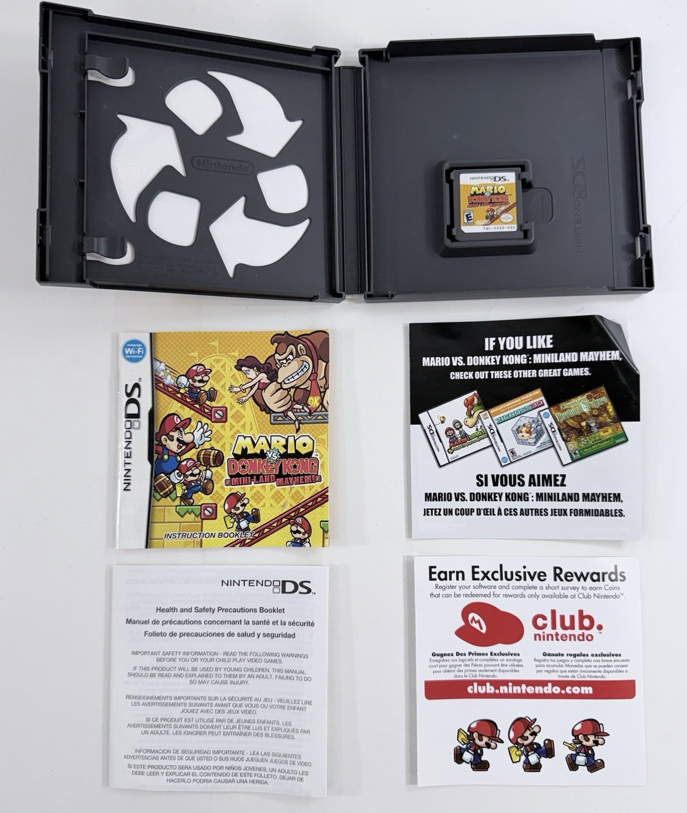 Mario vs Donkey Kong Mini-Land Mayhem (Nintendo DS, 2011) Game Case Manual More
