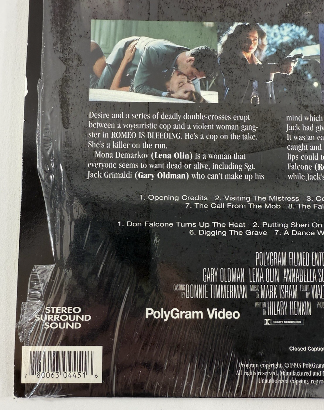 Romeo Is Bleeding (Laserdisc, 1994) Extended CLV Deluxe Widescreen Edition