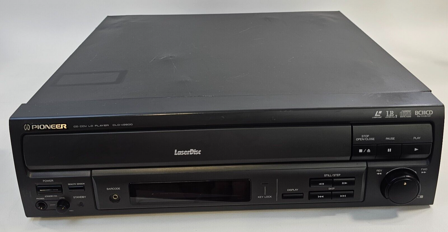 Pioneer CDV LB2 Player CLD-V2600 Laserdisc Player - Tested - For Parts - Read