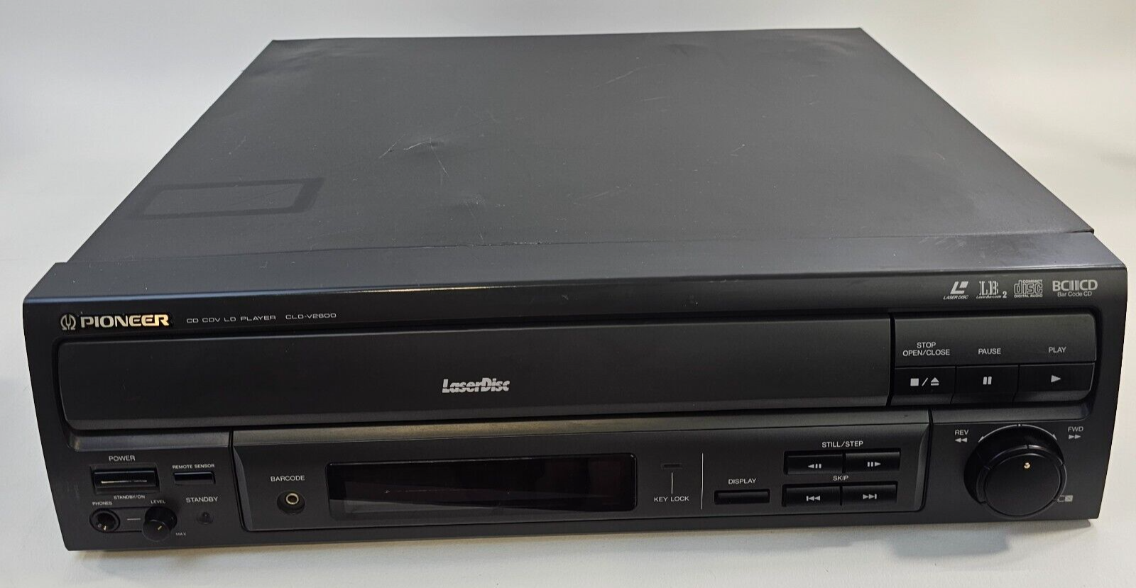 Pioneer CDV LB2 Player CLD-V2600 Laserdisc Player - Tested - For Parts - Read