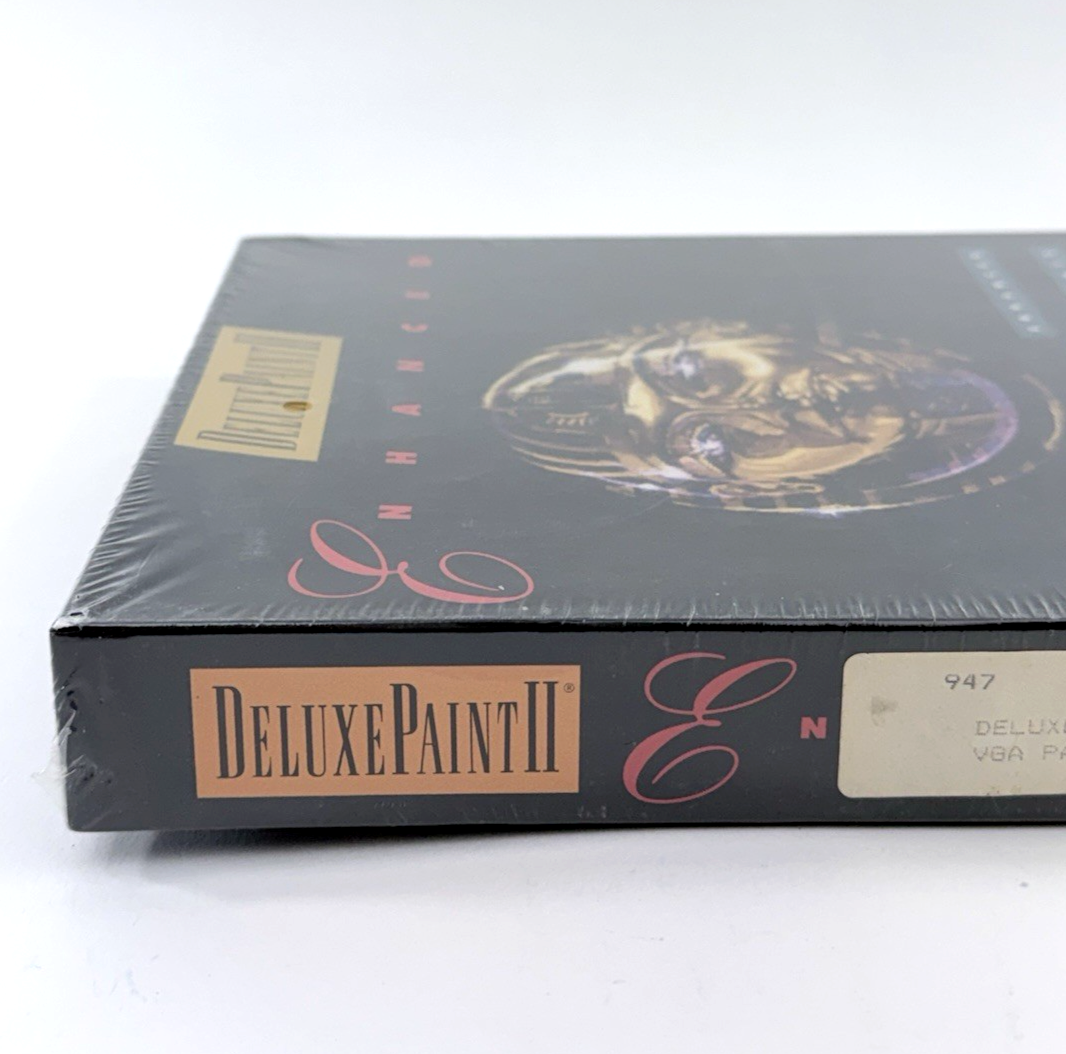 Electronic Arts DeluxePaint II Enhanced IBM PC MS-DOS Sealed Big Box Software