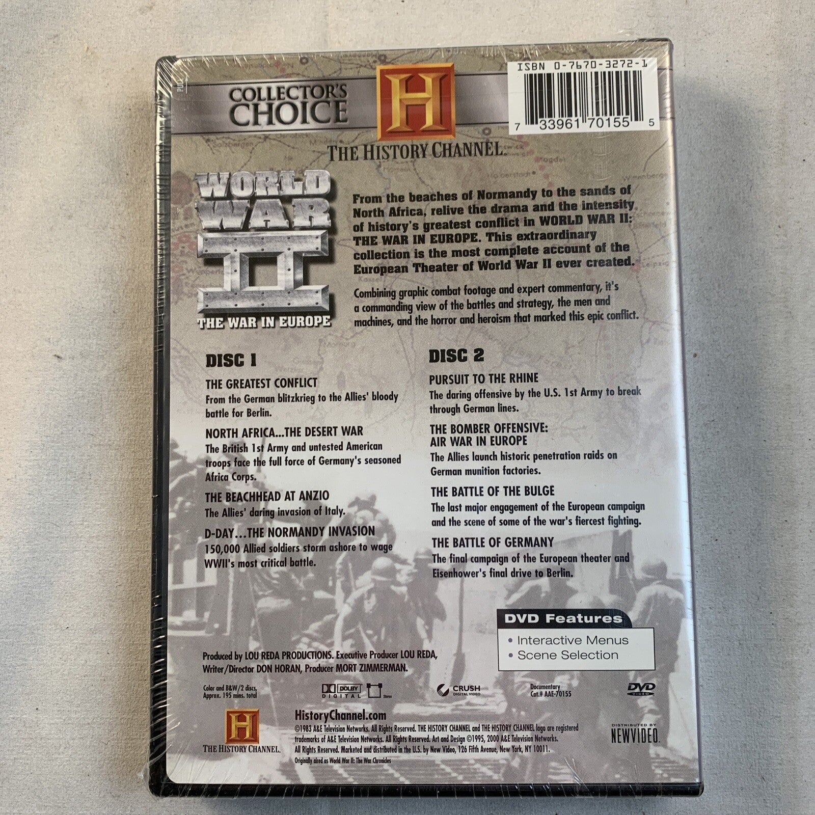 WWII Chronicles: Europe - Boxed Set (DVD, 2000, 2-Disc Set) NEW