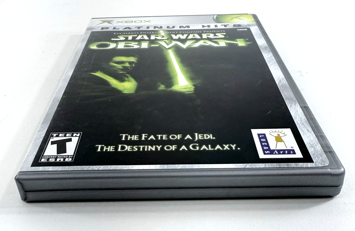Star Wars: Obi-Wan (Microsoft Xbox, 2001) Game Case Manual Registration - Tested