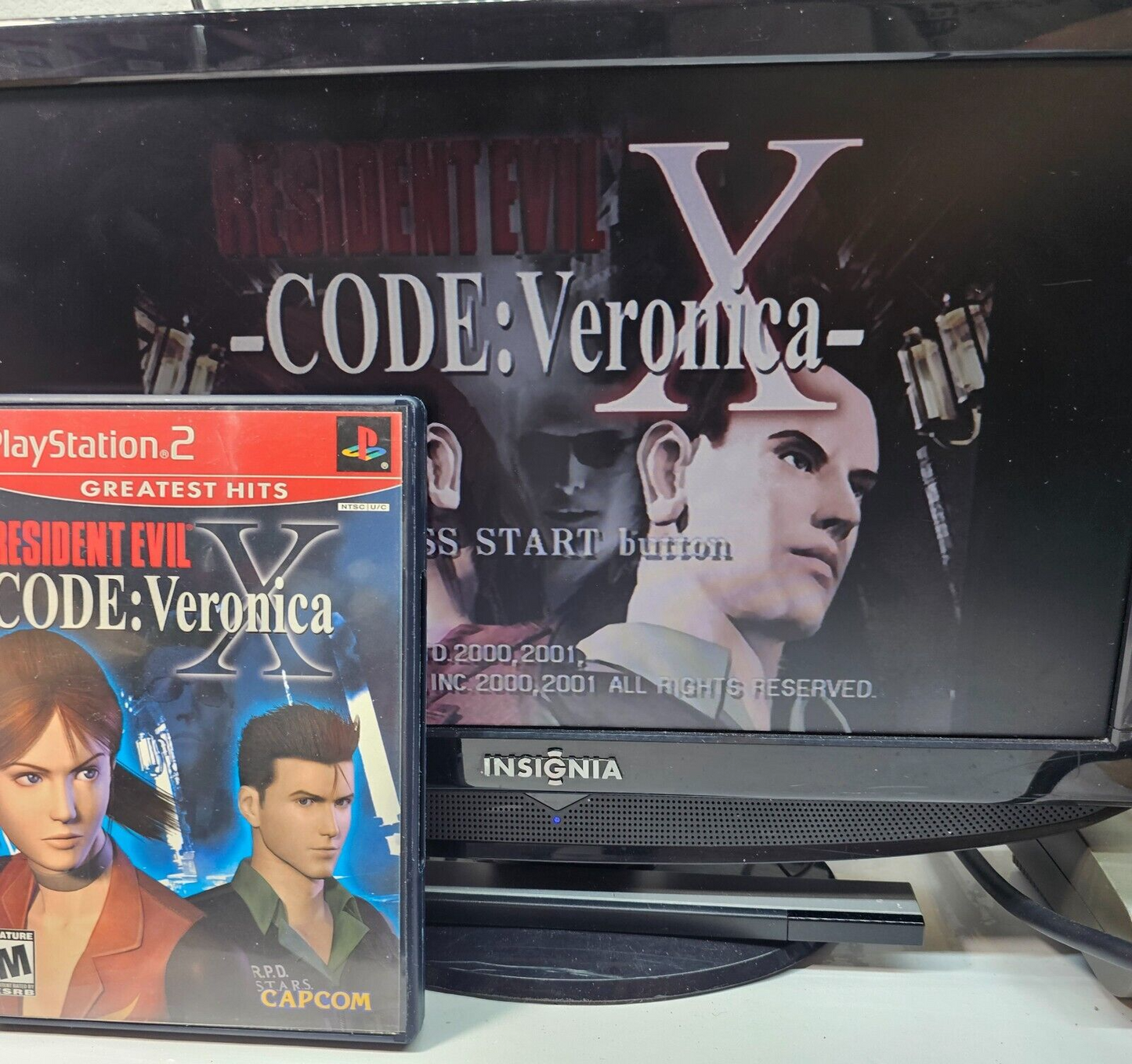 Resident Evil Code: Veronica X (PlayStation 2, 2001) Game Case Manual - Tested
