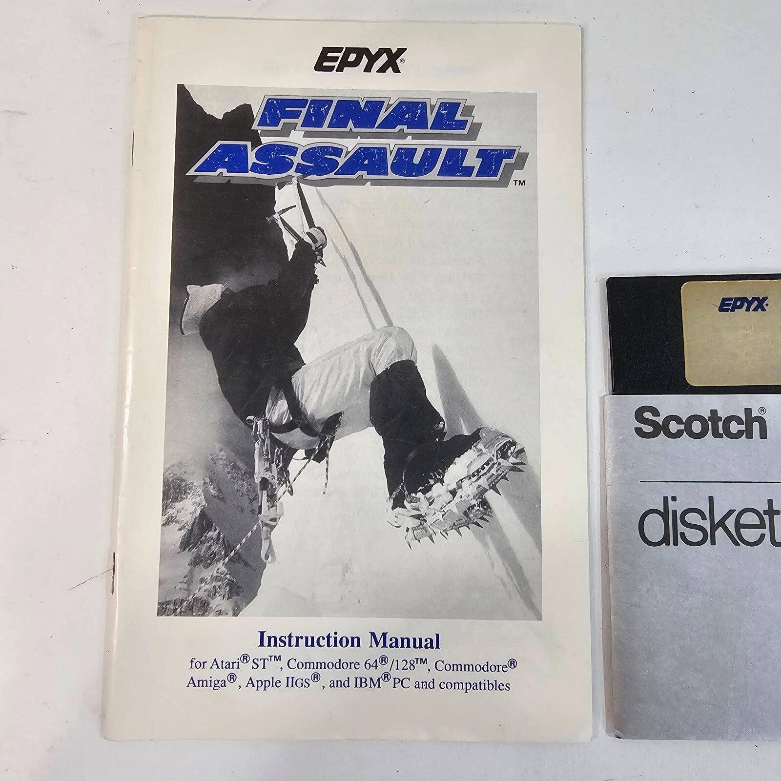 Final Assault (Commodore 64/128, 1988) Authentic Game and Manual