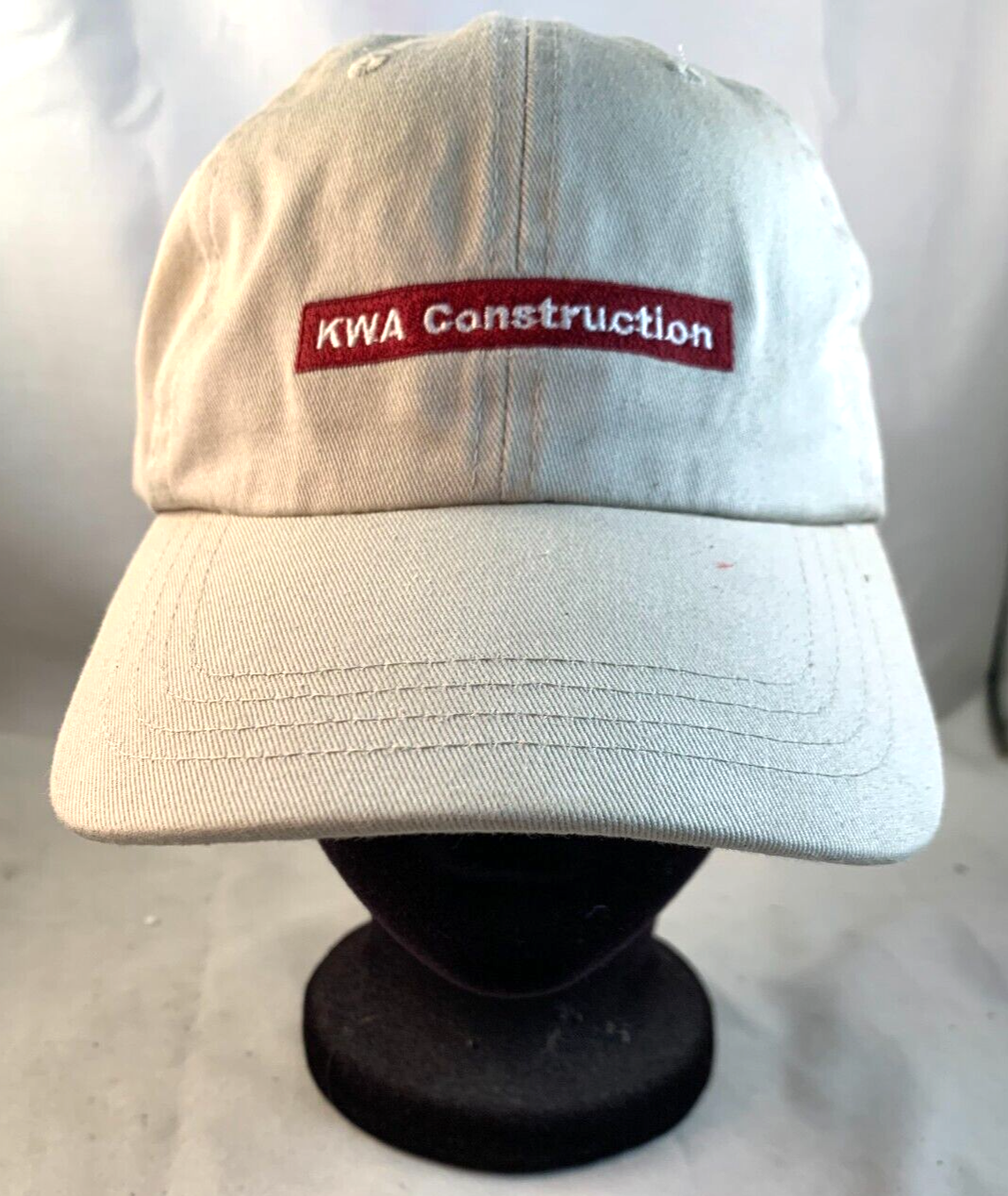 KWA Construction Khaki Adjustable Strapback Hat