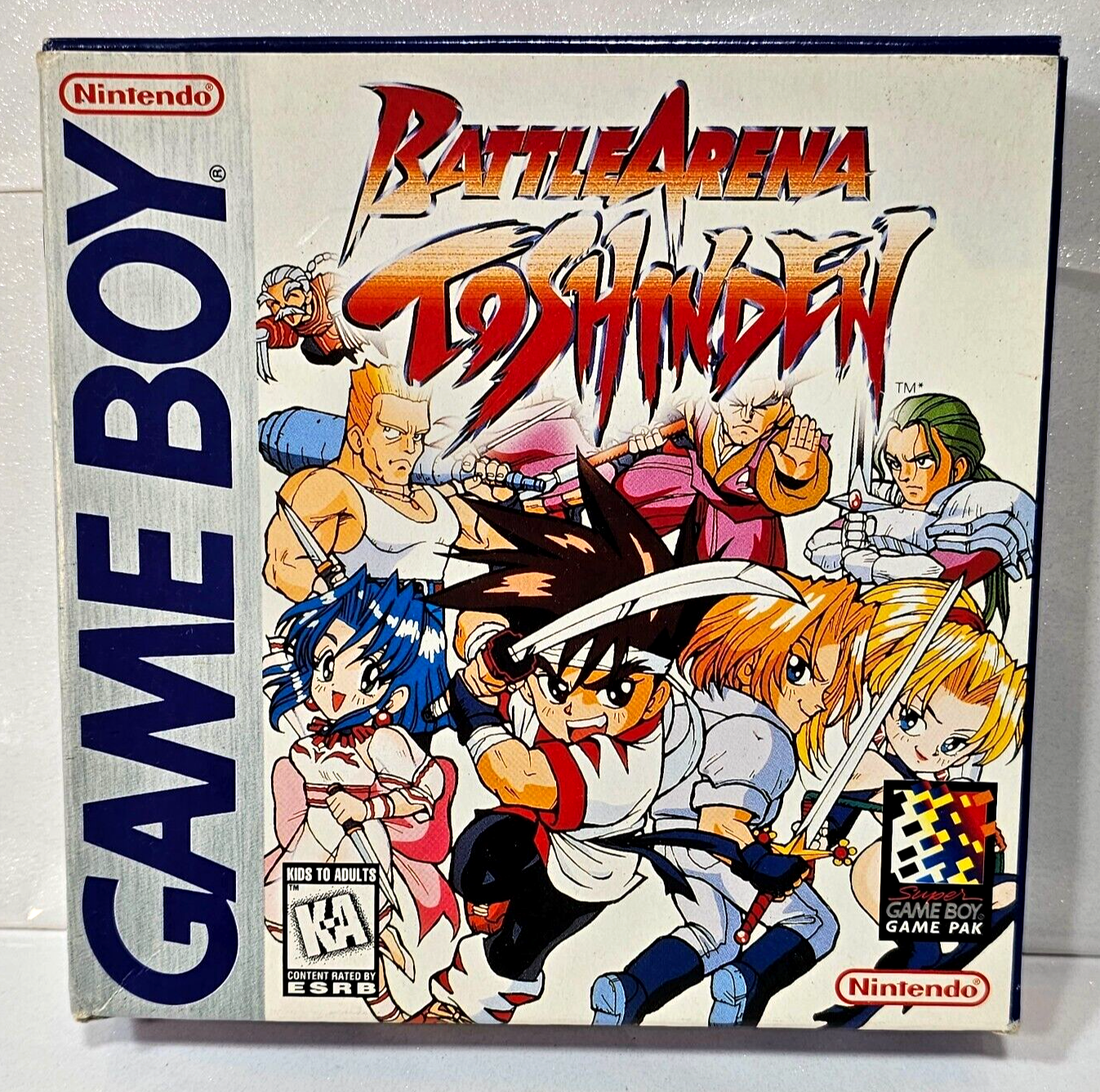Genuine Battle Arena Toshinden (Nintendo Gameboy, 1995) Game Box Manual Inserts