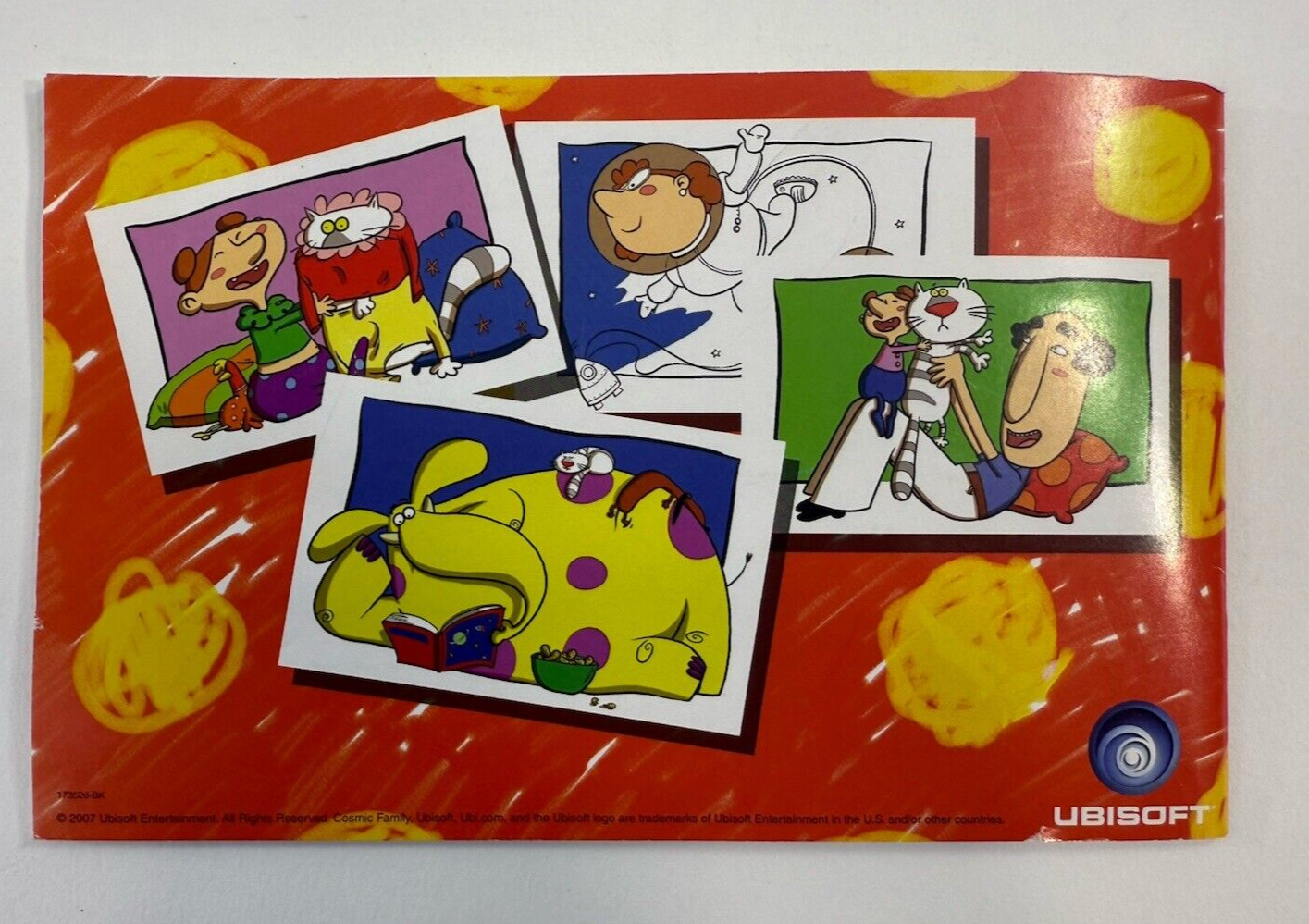 Cosmic Family (Nintendo Wii, 2007) Game Case Manual Coloring Book - Tested