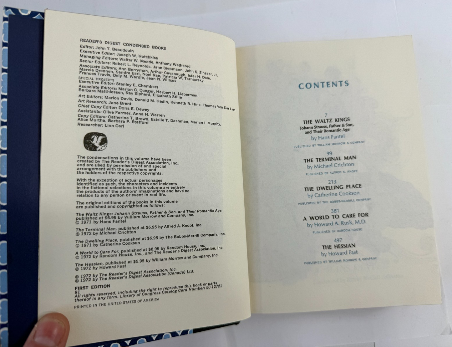 Reader's Digest Condensed Books 1971, 1972, 1973 bundle (10 First Ed. Hardcover)