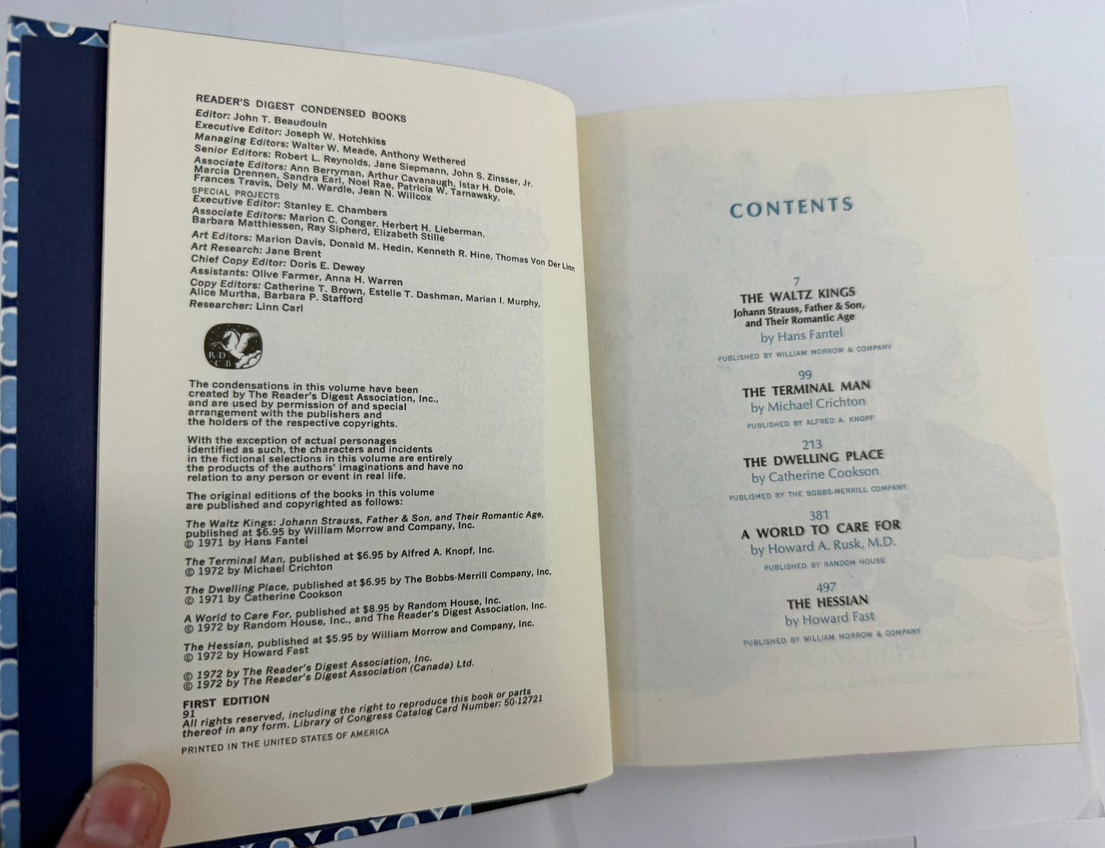 Reader's Digest Condensed Books 1971, 1972, 1973 bundle (10 First Ed. Hardcover)