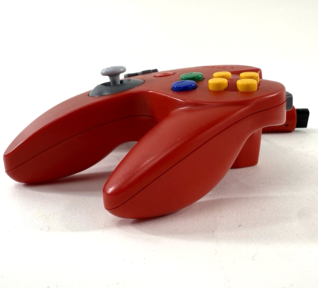 Nintendo 64 Solid Red Wired Controller NUS-005 - Tight Stick - Tested