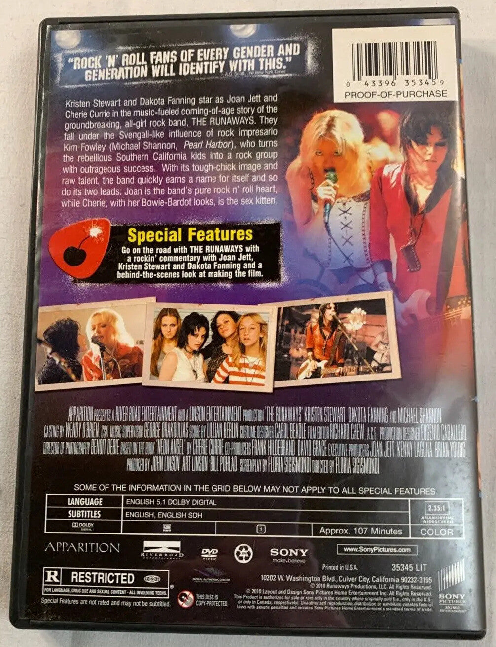 The Runaways (DVD, 2010)