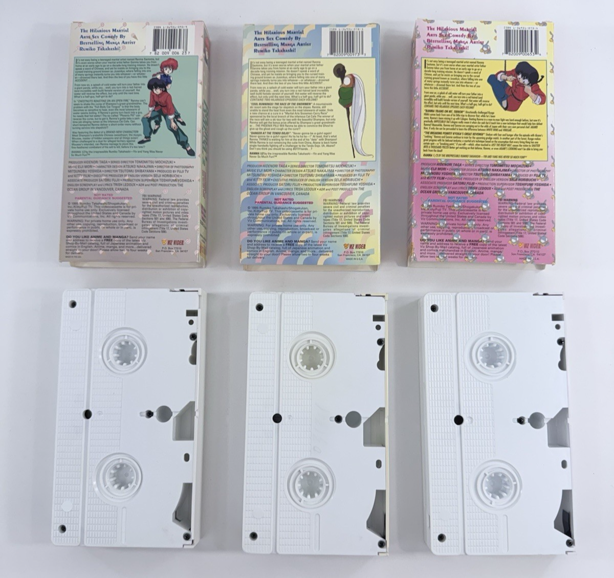 Viz Video Ranma 1/2 Anything-Goes Martial Arts Box Set (VHS, 1996, Dub) - No CD