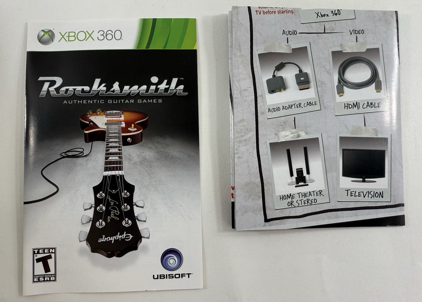 Rocksmith (Microsoft Xbox 360, 2011) Game Case Manual Insert - Tested