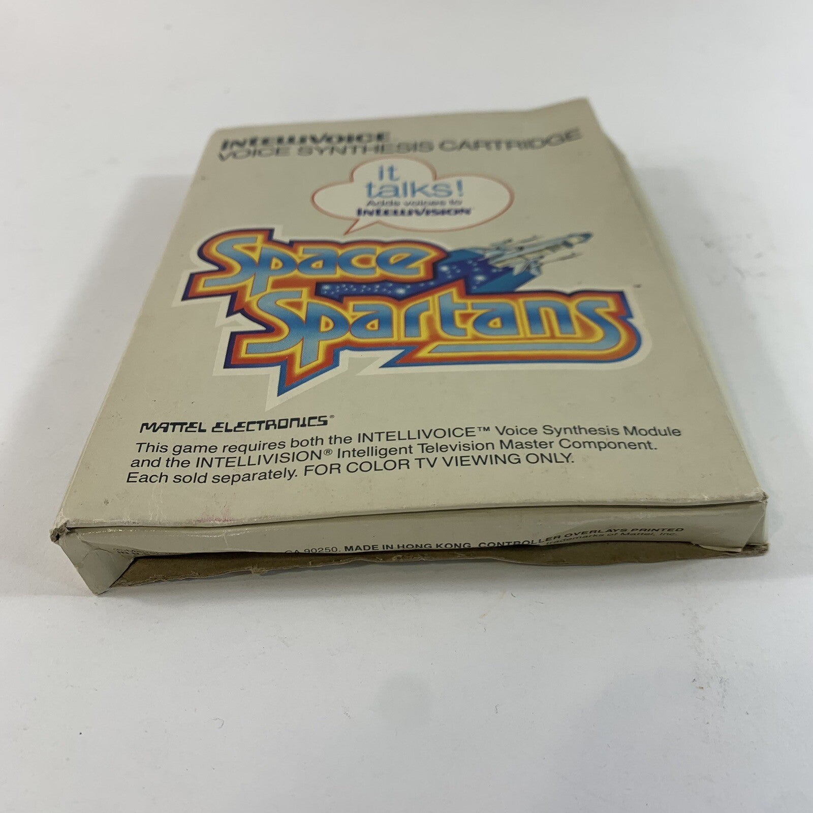 Space Spartans (Intellivision, 1982) Game Box Manual Overlays Complete