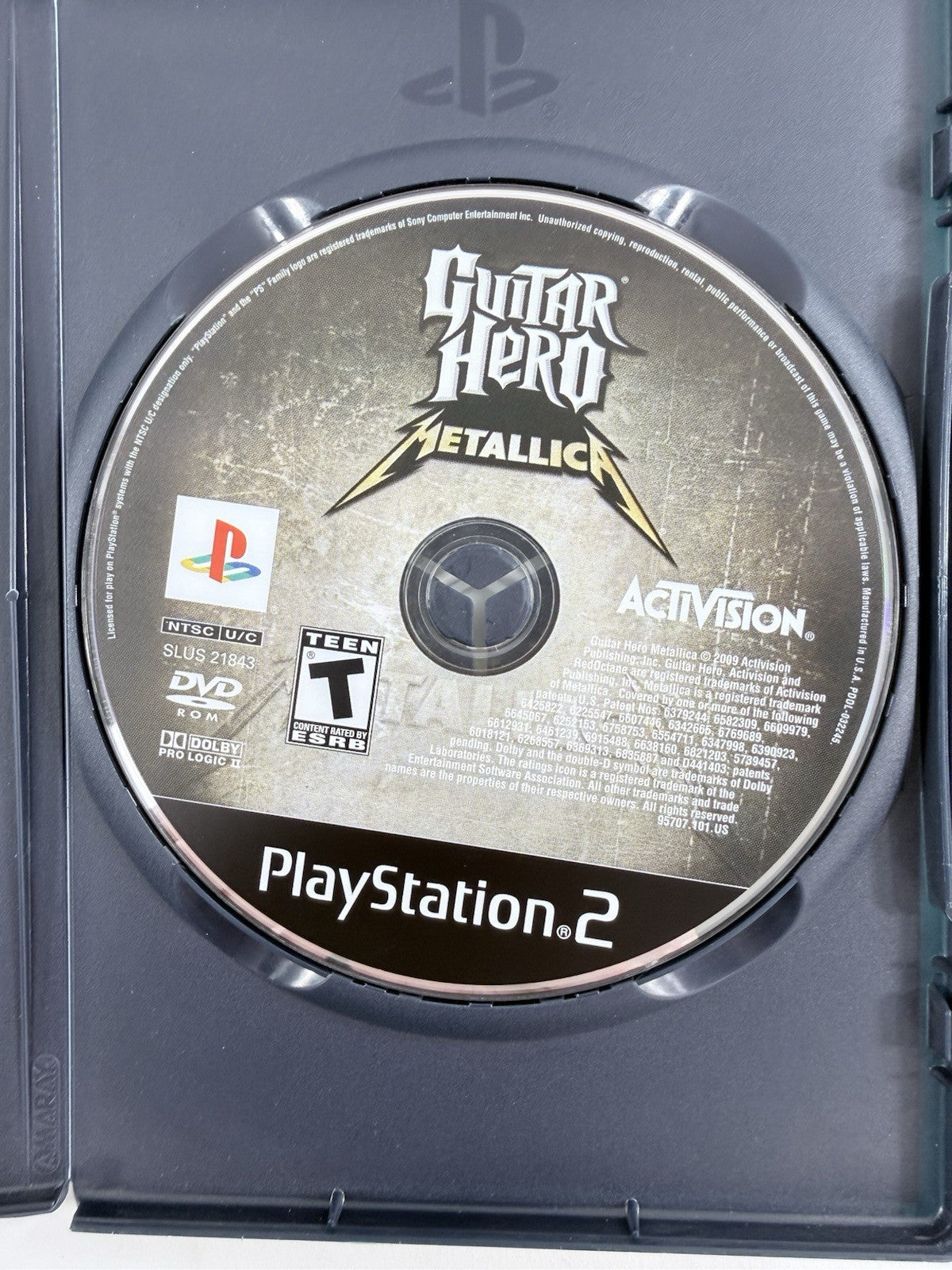 Guitar Hero: Metallica (Sony PlayStation 2, 2009) Game, Case, Manual - Tested