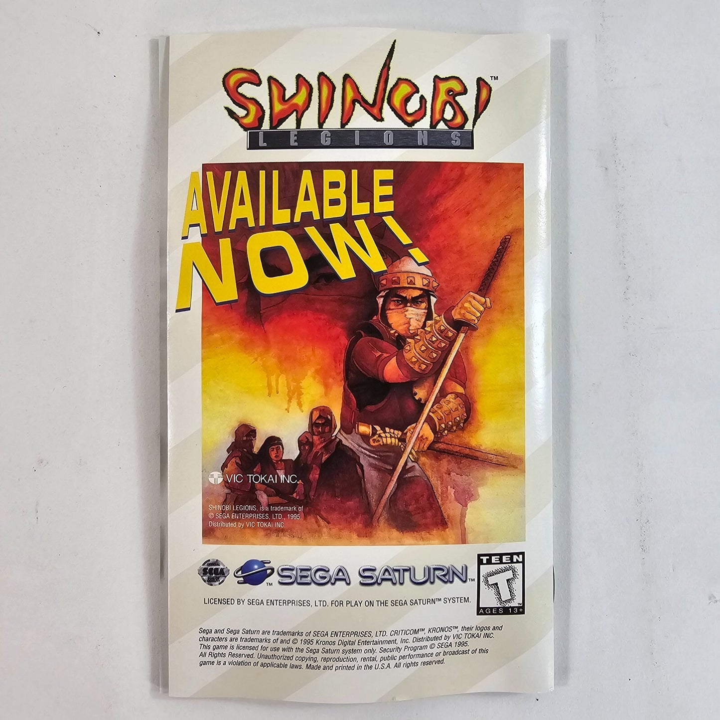 Criticom (Sega Saturn, 1995) Replacement Manual