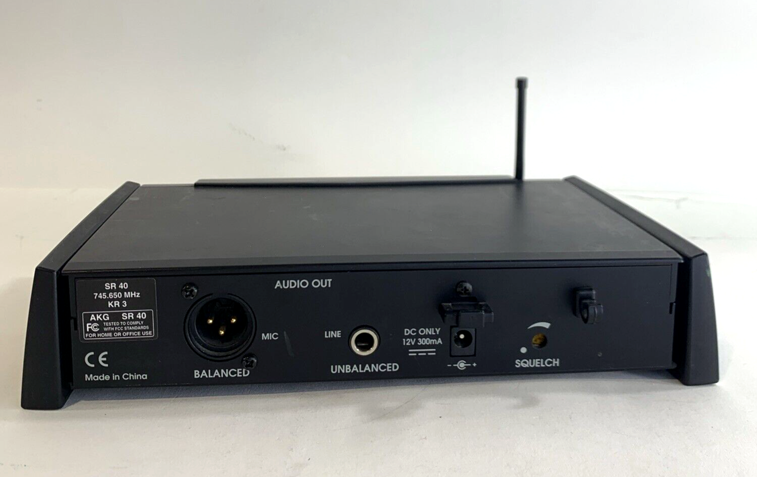 AKG UHF SR40 Ultra High Frequency Wireless Stationary Microphone Receiver