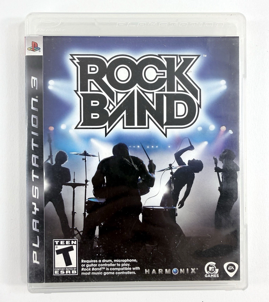 Rock Band (Sony PlayStation 3, 2007) Game, Case, and Manual - Tested and Working