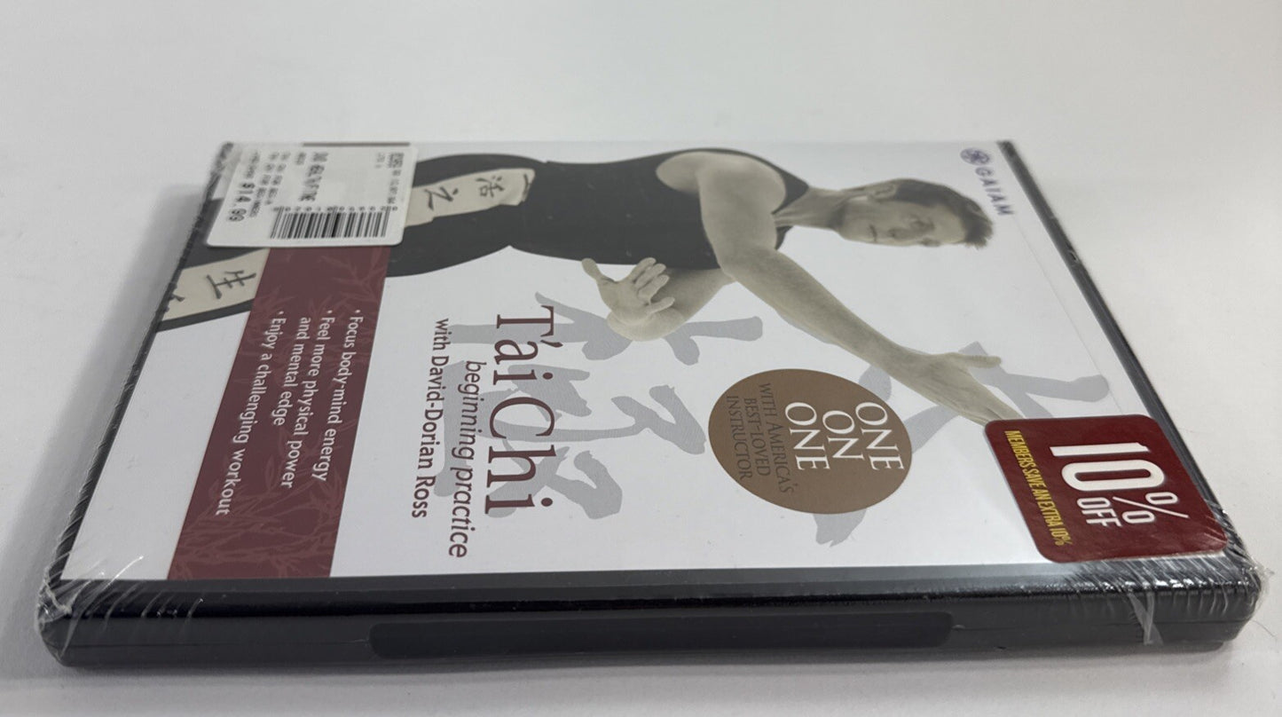 GAIAM: T'ai Chi Beginning Practice - David-Dorian Ross (DVD, 2007) New, Sealed