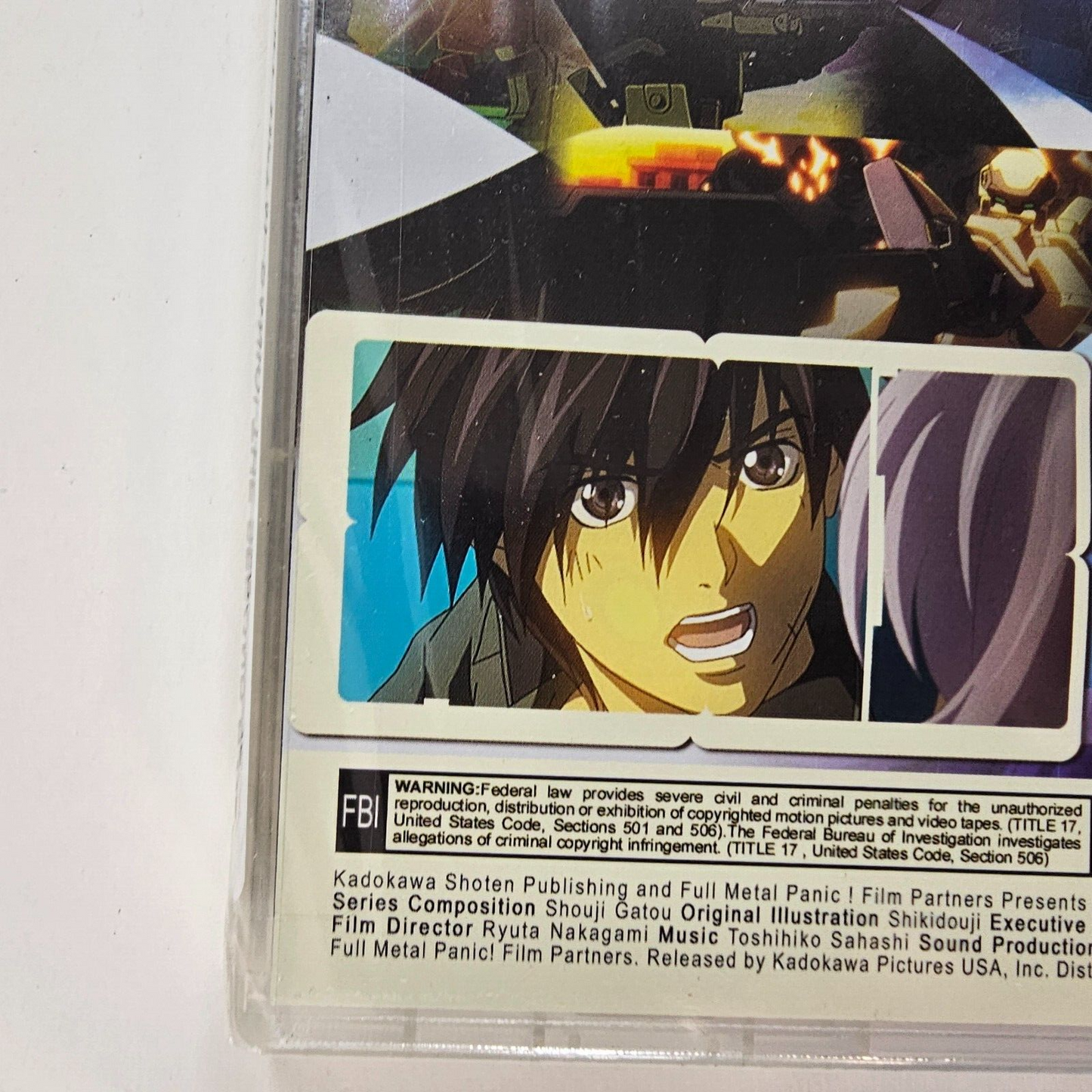 Full Metal Panic: The Second Raid TSR - Vol. 1 (DVD, 2007) with Slipcover NEW