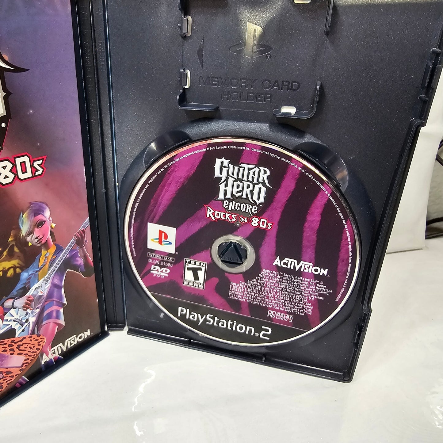 Guitar Hero Encore Rocks the 80's (Sony PlayStation 2, 2007) Case Game Manual