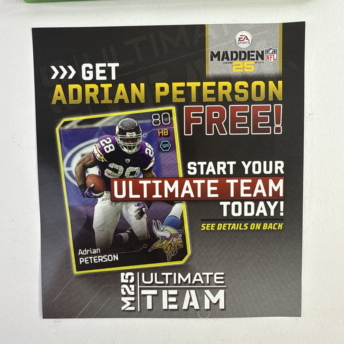 Madden NFL 25 (Microsoft Xbox One, 2013) Game Case Inserts - Tested