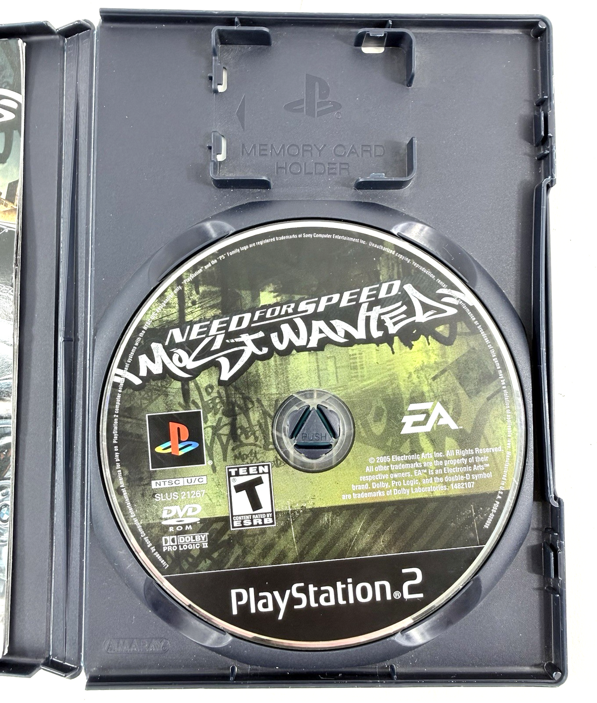 Need for Speed: Most Wanted (PlayStation 2, 2005) Game Case Manual - Tested