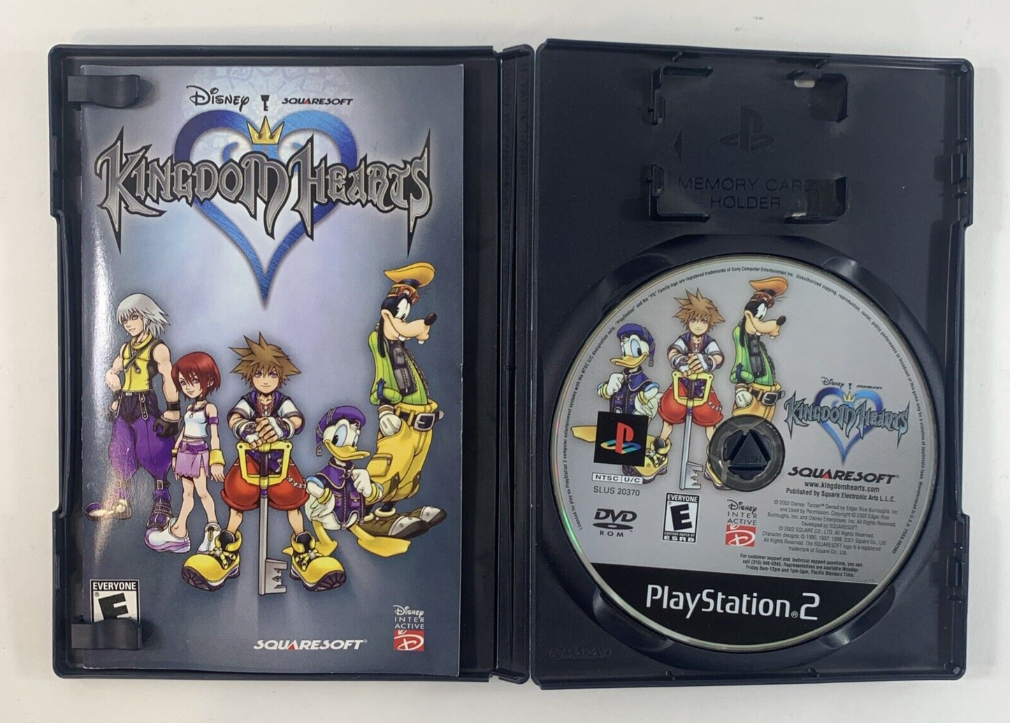 Kingdom Hearts (Sony PlayStation 2, 2004)  Game Case Manual - Tested and Working