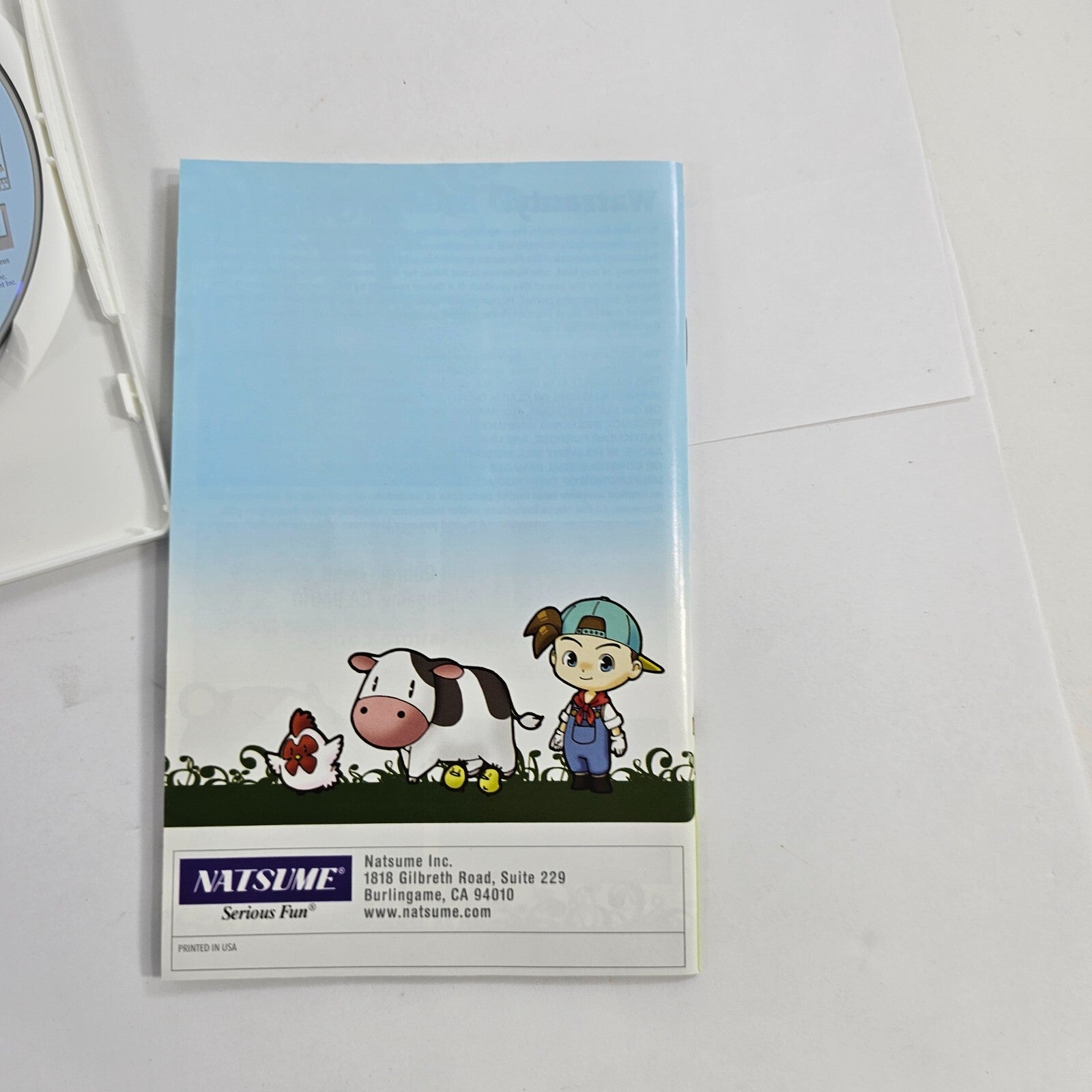 Harvest Moon: Magical Melody (Nintendo Wii, 2008) Game Case Manual - Tested