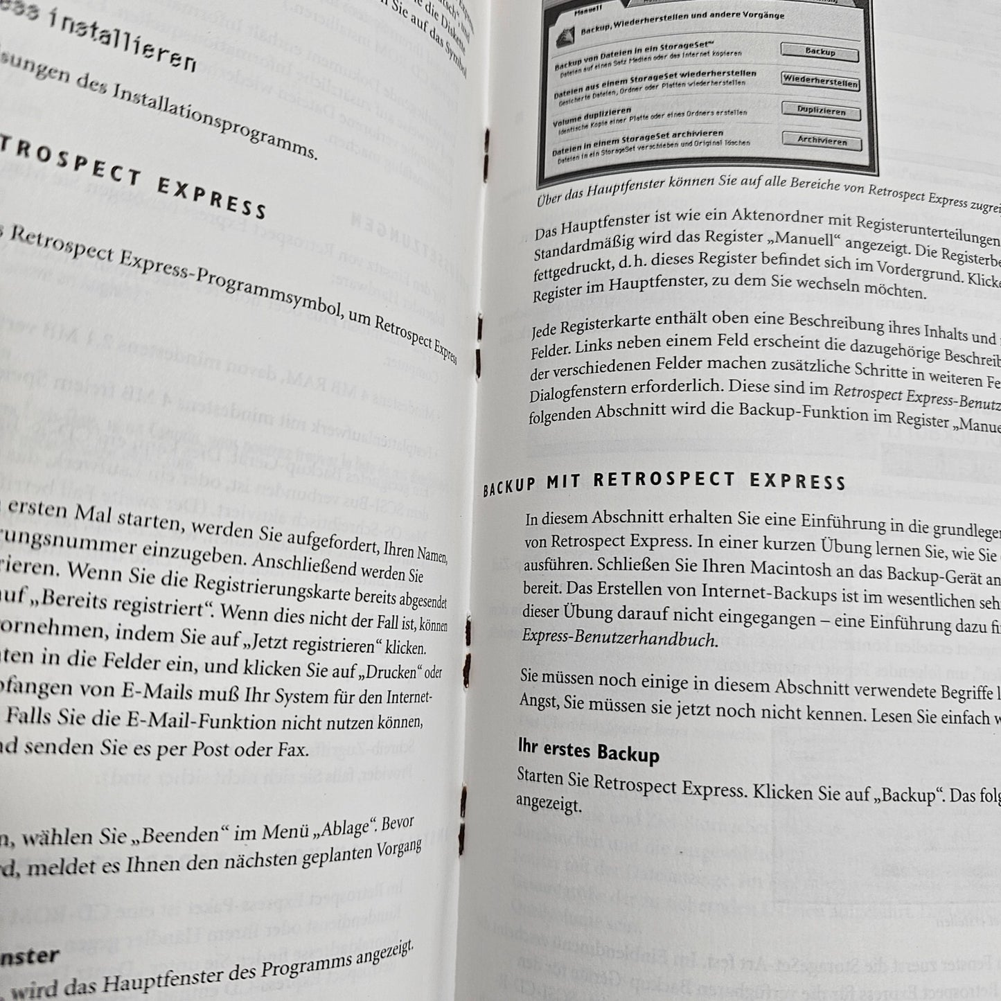 Dantz Retrospect Express 4.1  Vintage Software for Backing Up